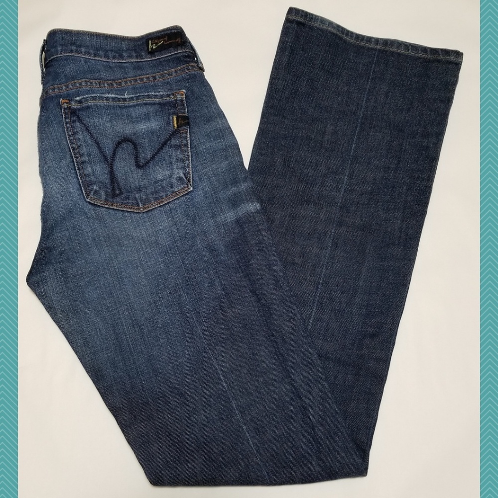 Citizens Of Humanity Blue Boot Cut Jeans